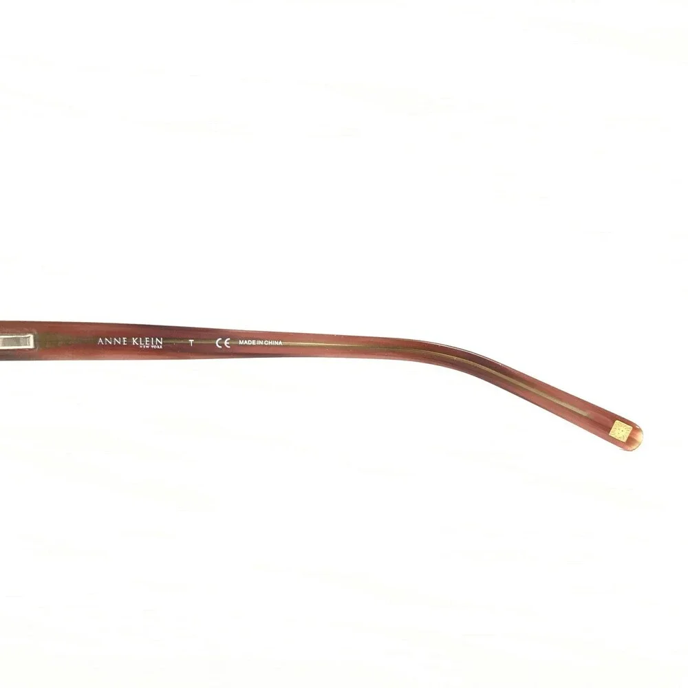 Anne Klein Eyeglasses Frames AK 8083 208 Clear Red Round Oval Full Rim 51-16-135